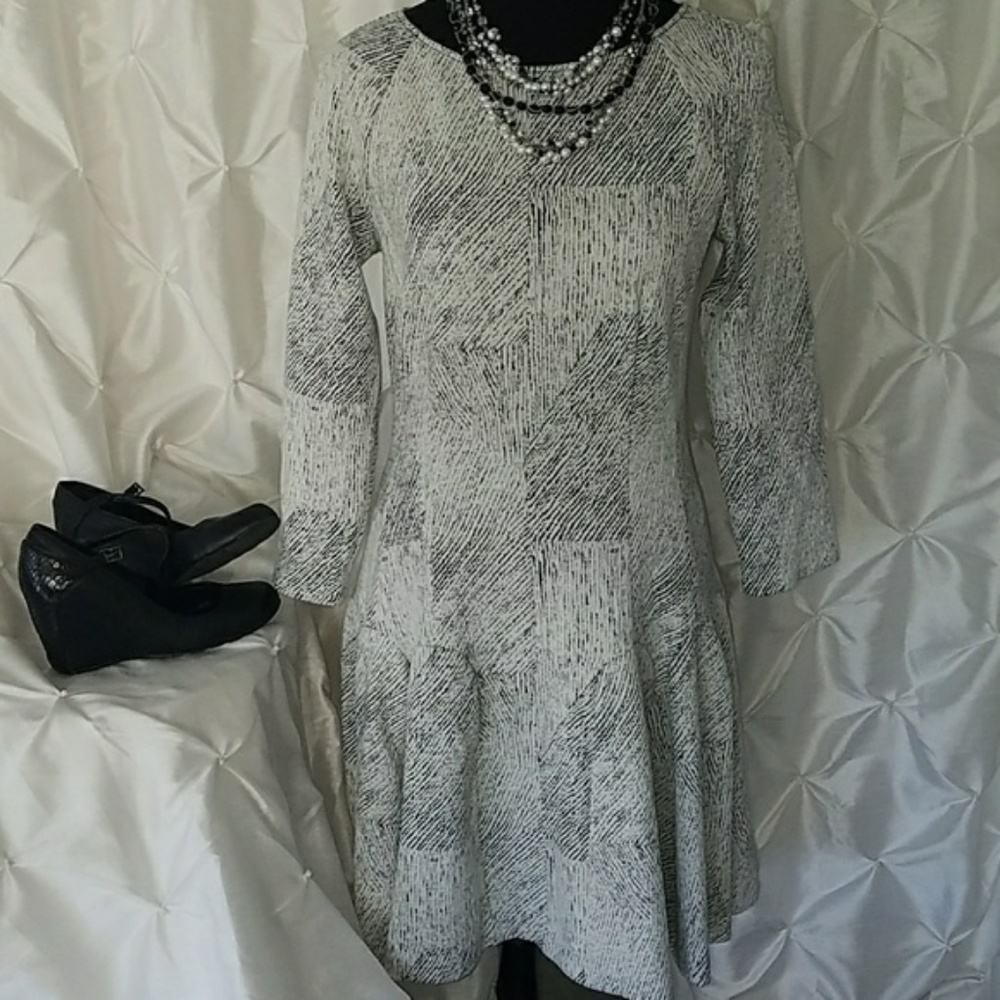 Banana Republic Black and White Dress